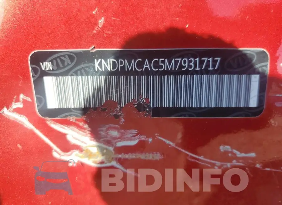 KNDPMCAC5M7931717 Photo# 14