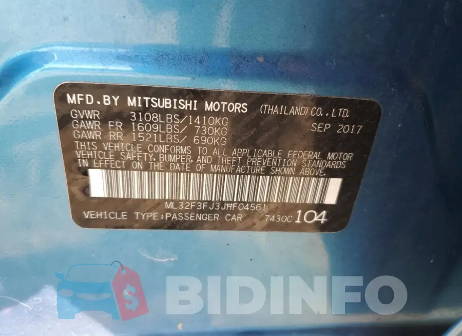 ML32F3FJ3JHF04561 Photo# 12