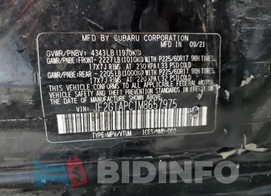 JF2GTAPC1M8657975 Photo# 14