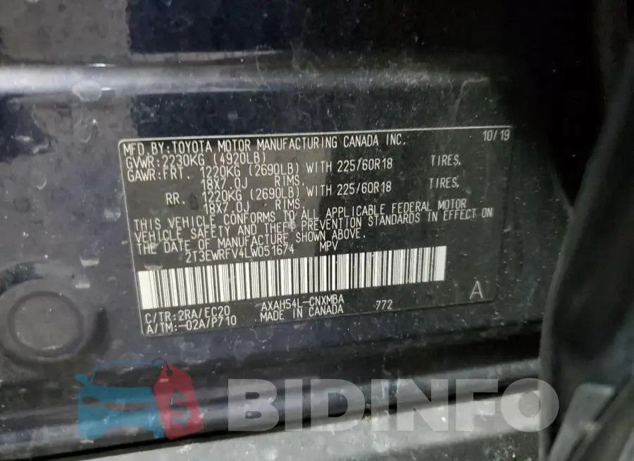 2T3EWRFV4LW051674 Photo# 13