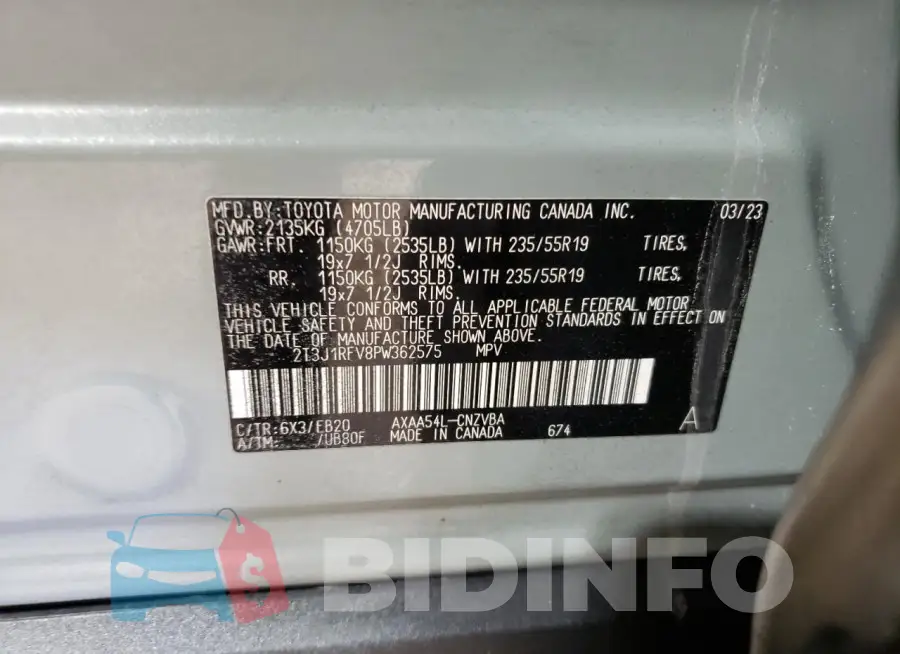 2T3J1RFV8PW362575 Photo# 13
