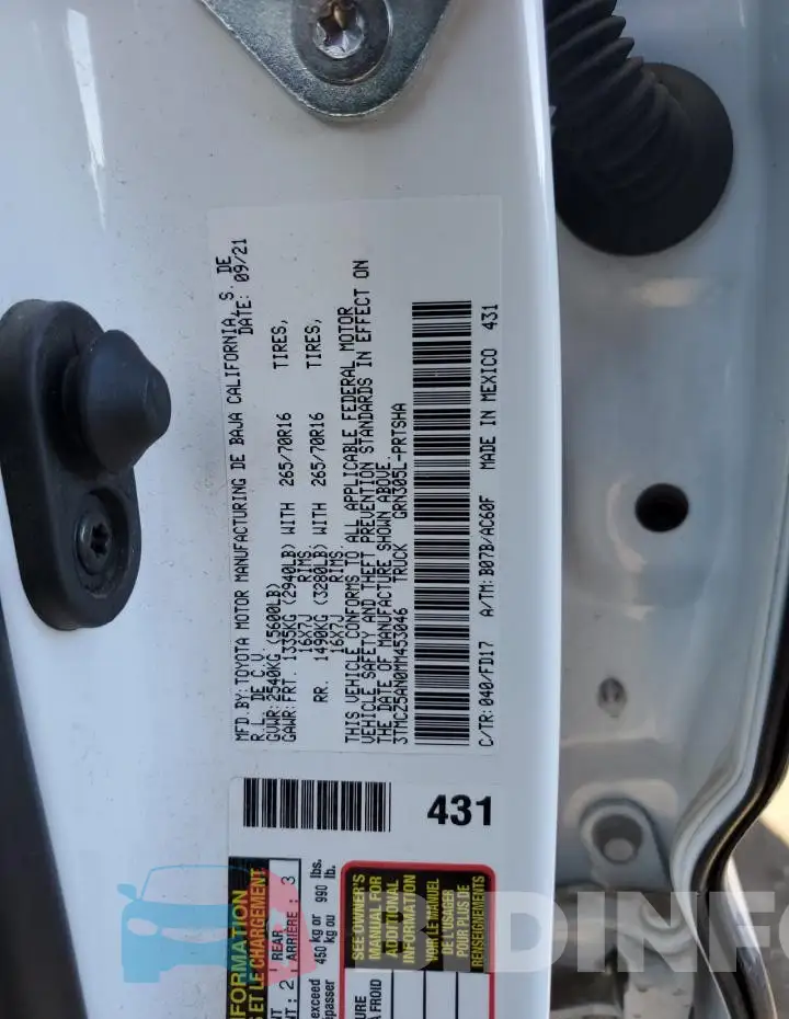 3TMCZ5AN0MM453046 Photo# 12