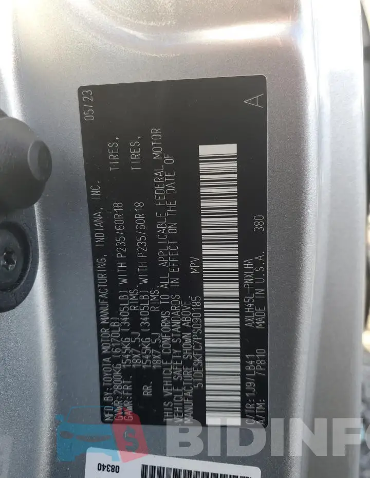 5TDESKFC7PS090185 Photo# 13