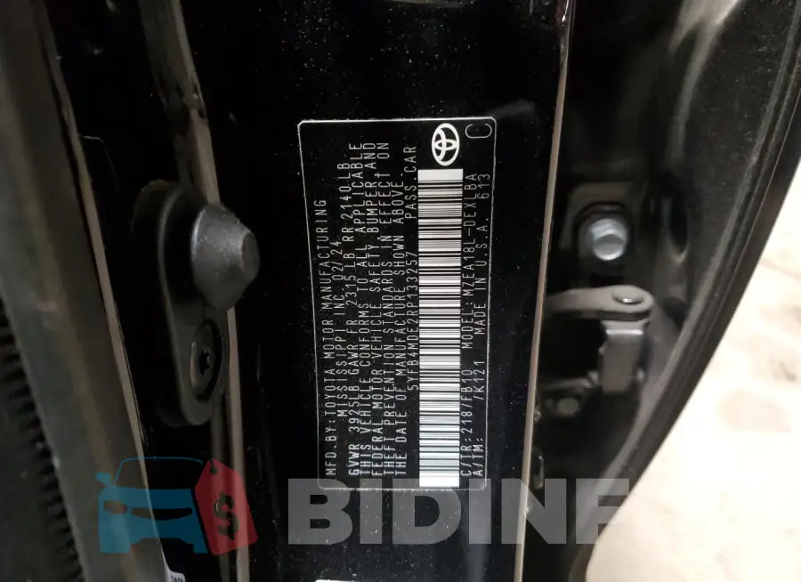 5YFB4MDE2RP133257 Photo# 12