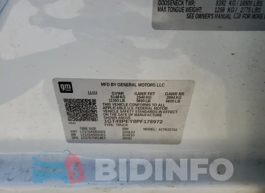 1GT49PEY8PF178972 Photo# 12