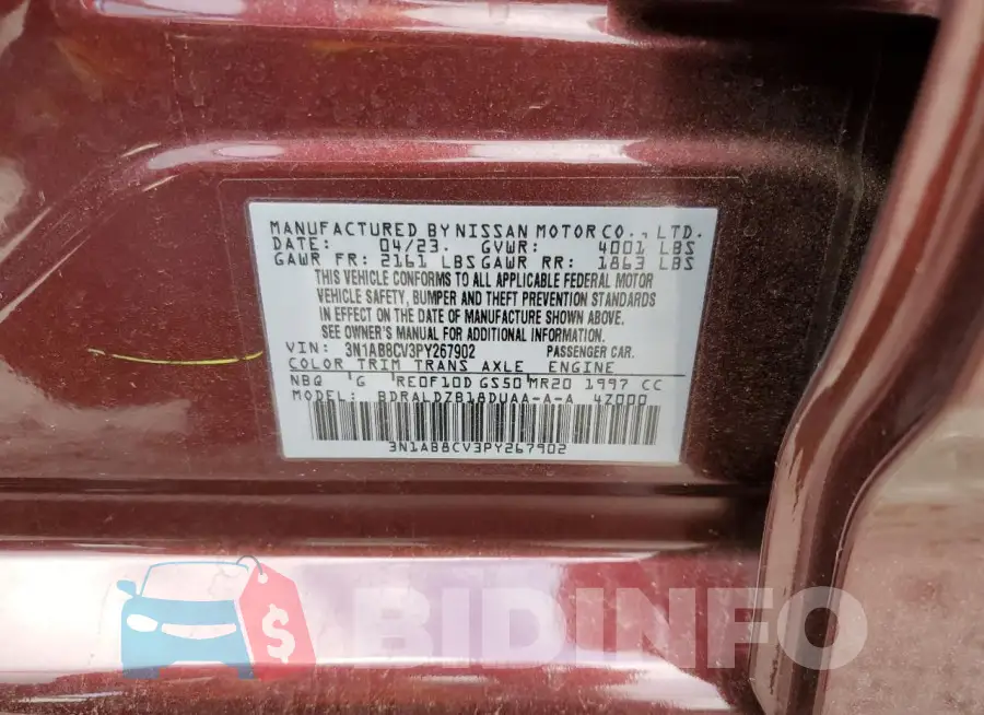3N1AB8CV3PY267902 Photo# 12