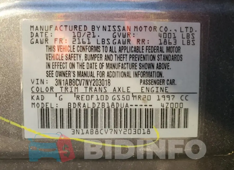 3N1AB8CV7NY203018 Photo# 12