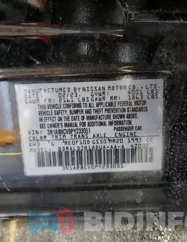 3N1AB8CV8PY233051 Photo# 12