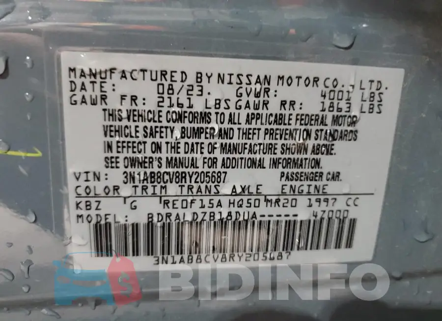 3N1AB8CV8RY205687 Photo# 12
