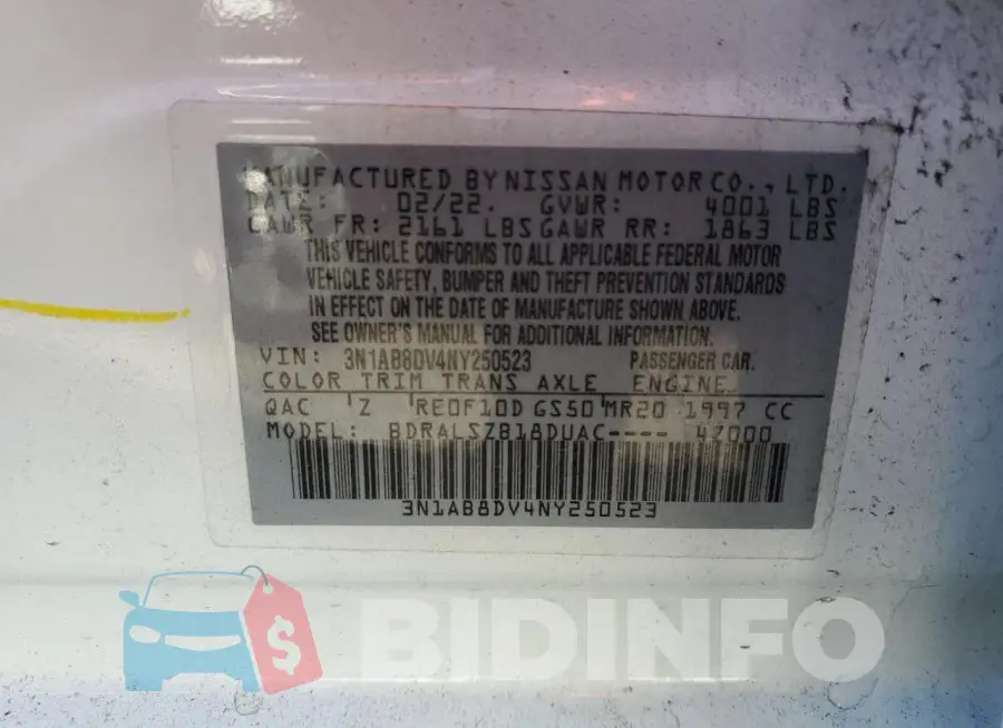 3N1AB8DV4NY250523 Photo# 12