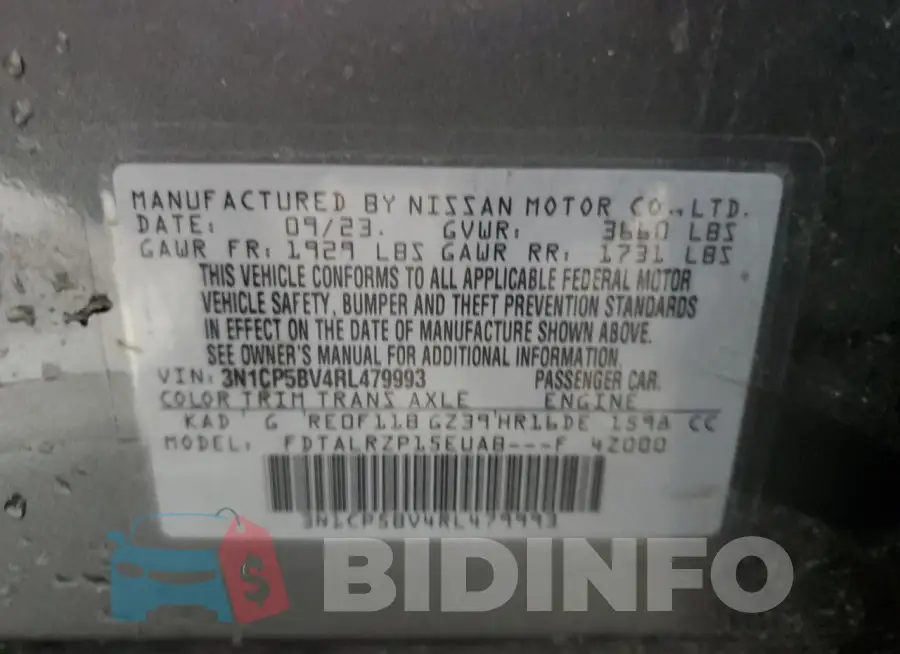 3N1CP5BV4RL479993 Photo# 12