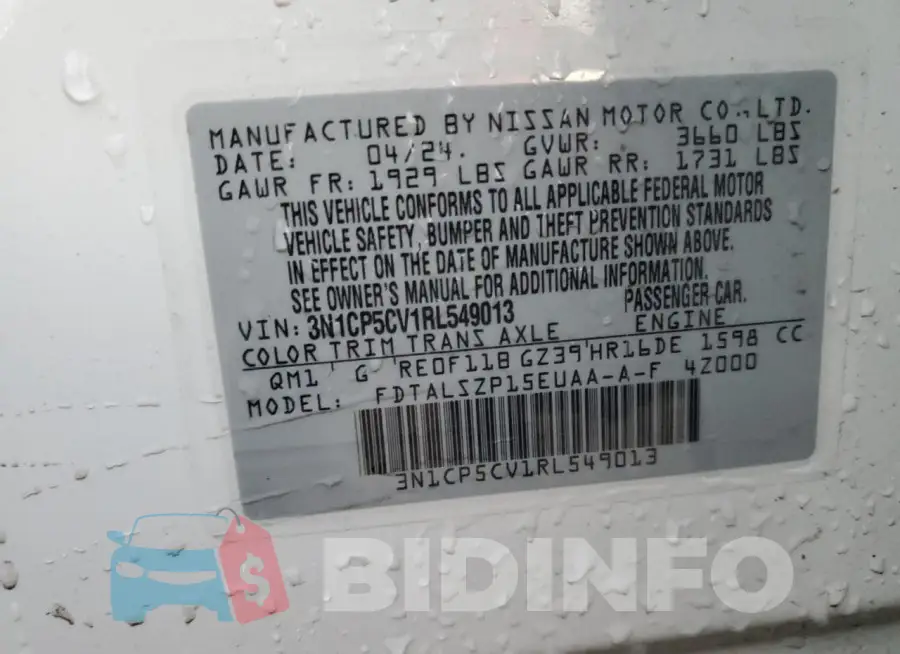 3N1CP5CV1RL549013 Photo# 13