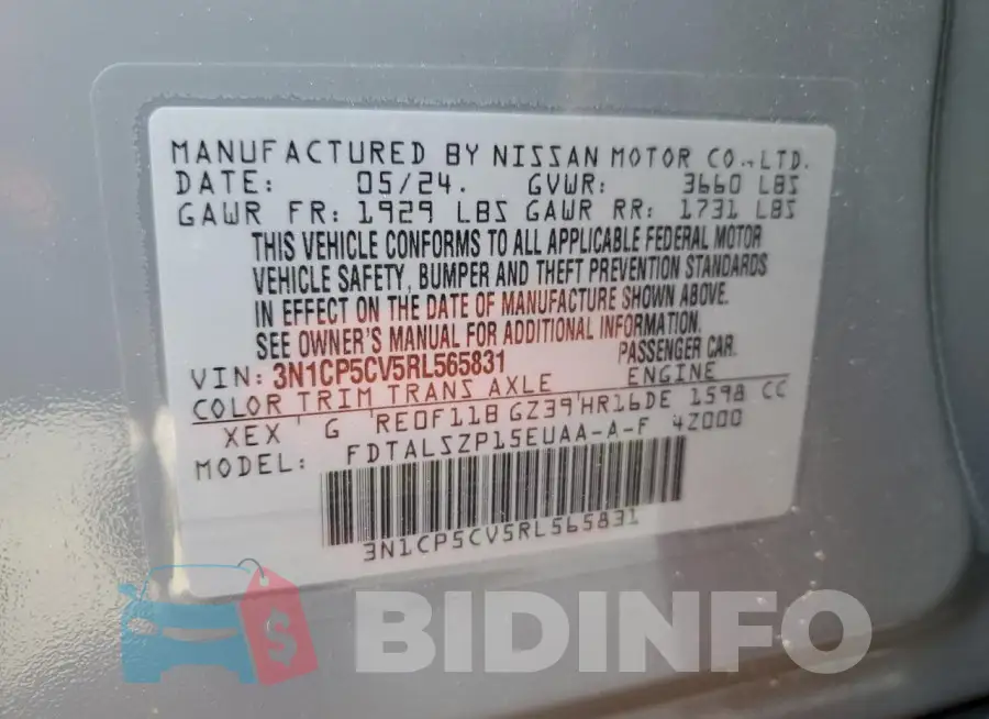 3N1CP5CV5RL565831 Photo# 14