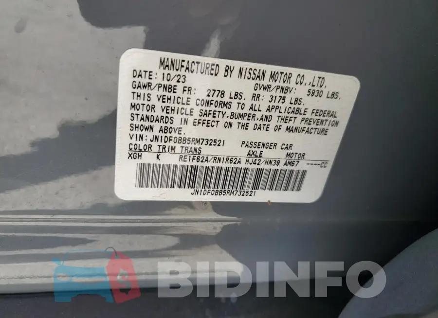 JN1DF0BB5RM732521 Photo# 13