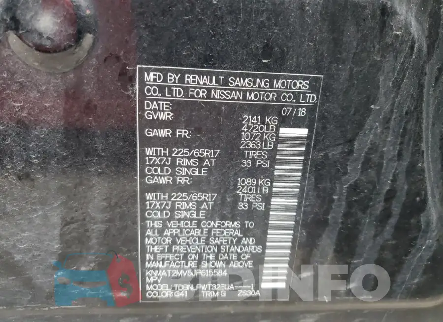 KNMAT2MV5JP615584 Photo# 14