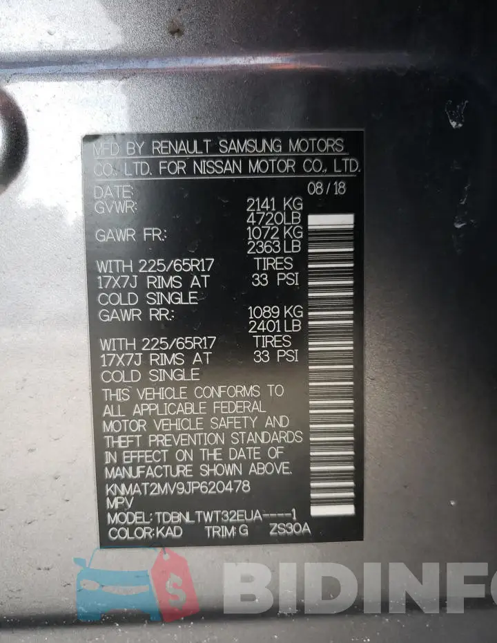 KNMAT2MV9JP620478 Photo# 13