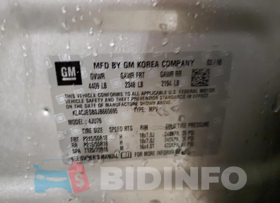KL4CJESB0JB665695 Photo# 13