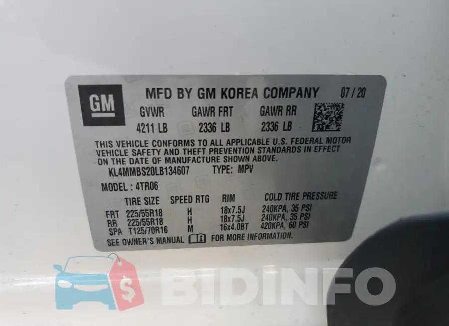 KL4MMBS20LB134607 Photo# 14