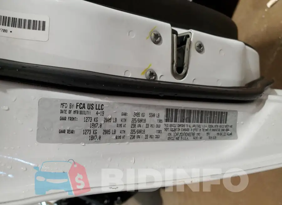 1C4PJMDX7KD422708 Photo# 13