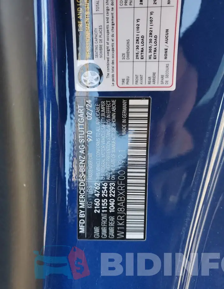W1KRJ8ABXRF001921 Photo# 12