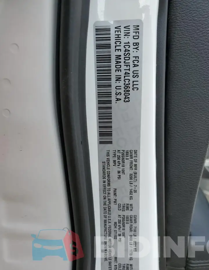 1C4SDJFT4LC368043 Photo# 14