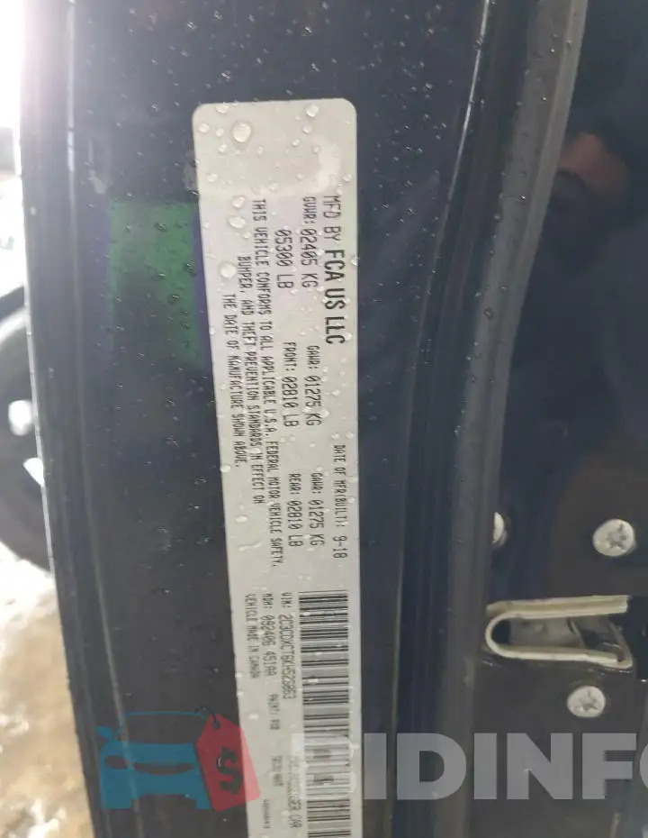2C3CDXCT6KH526863 Photo# 13