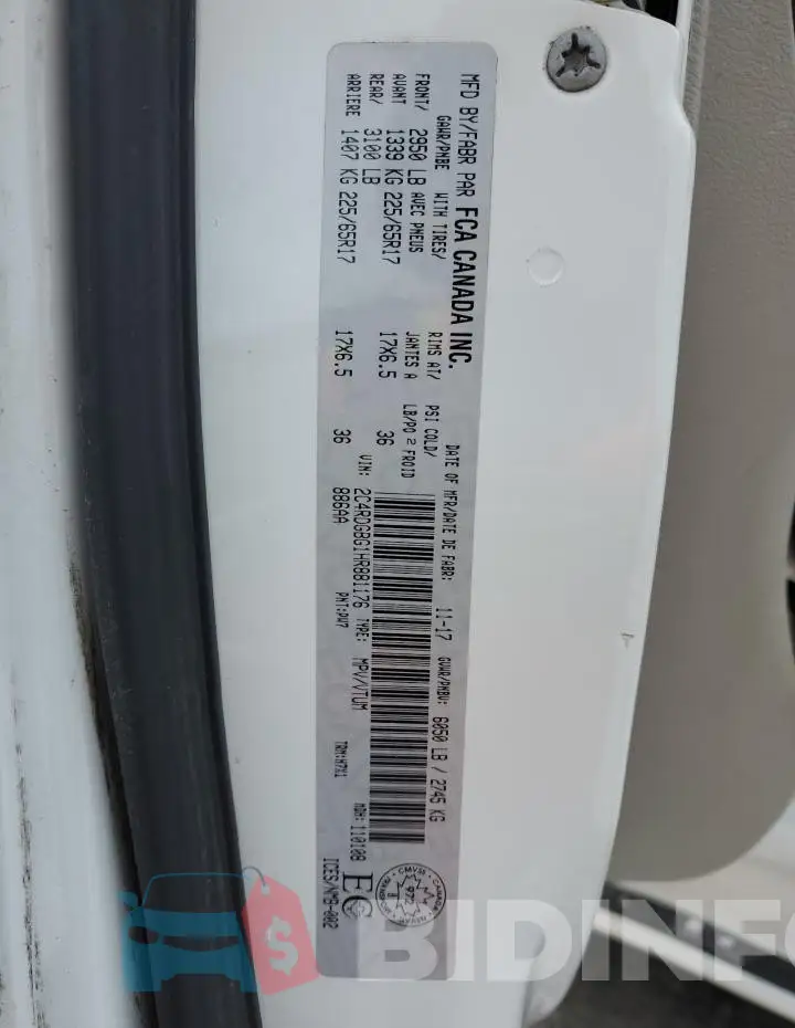 2C4RDGBG1HR881176 Photo# 14