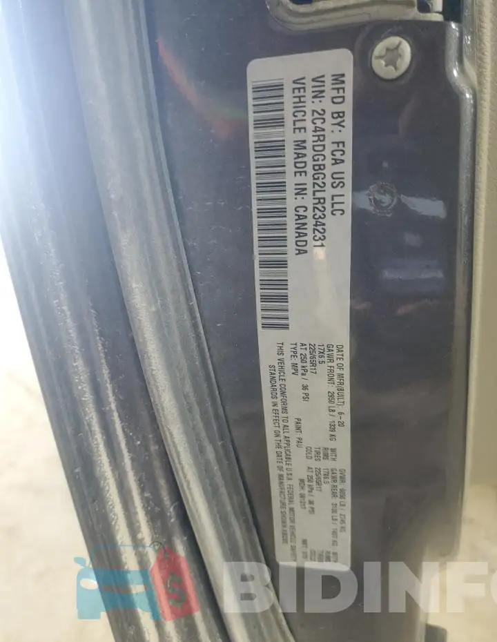 2C4RDGBG2LR234231 Photo# 13