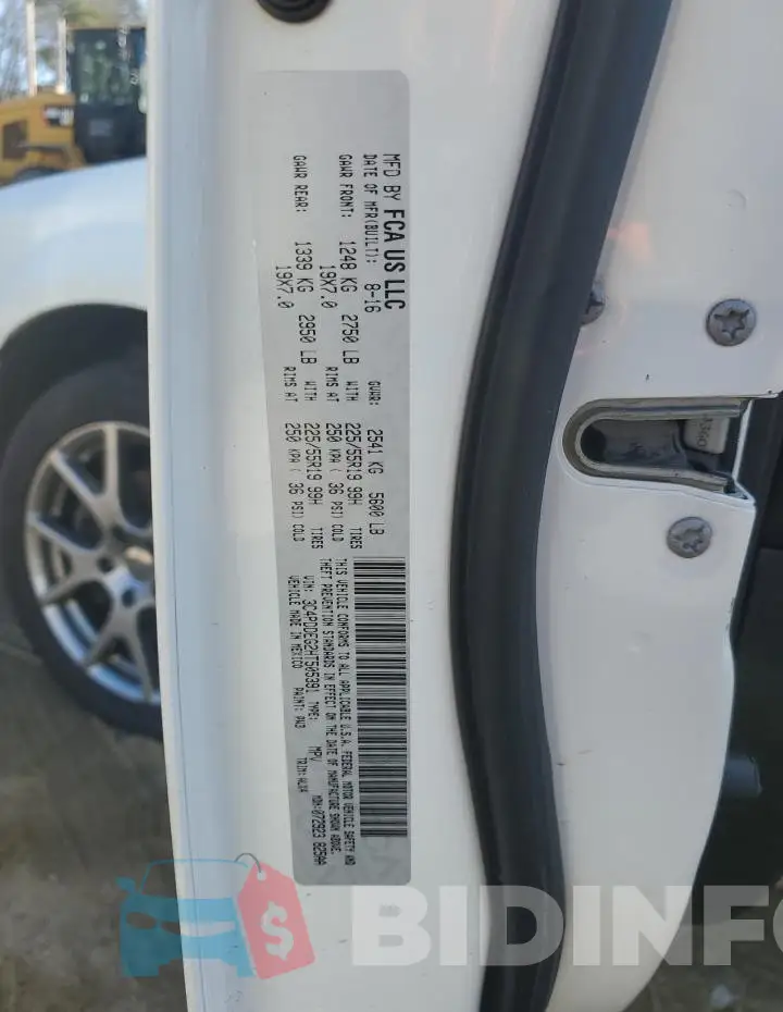 3C4PDDEG2HT505391 Photo# 13