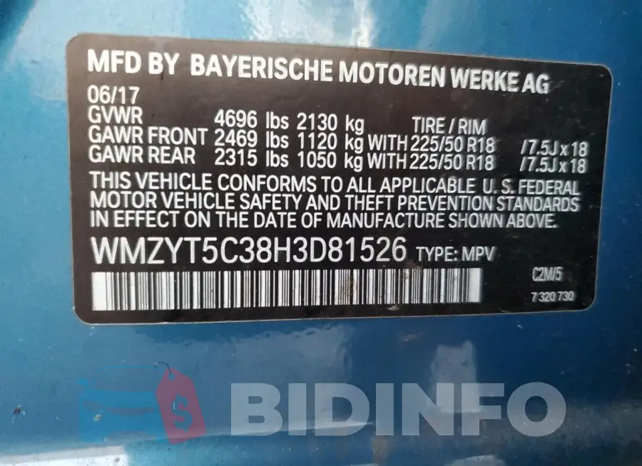 WMZYT5C38H3D81526 Photo# 12