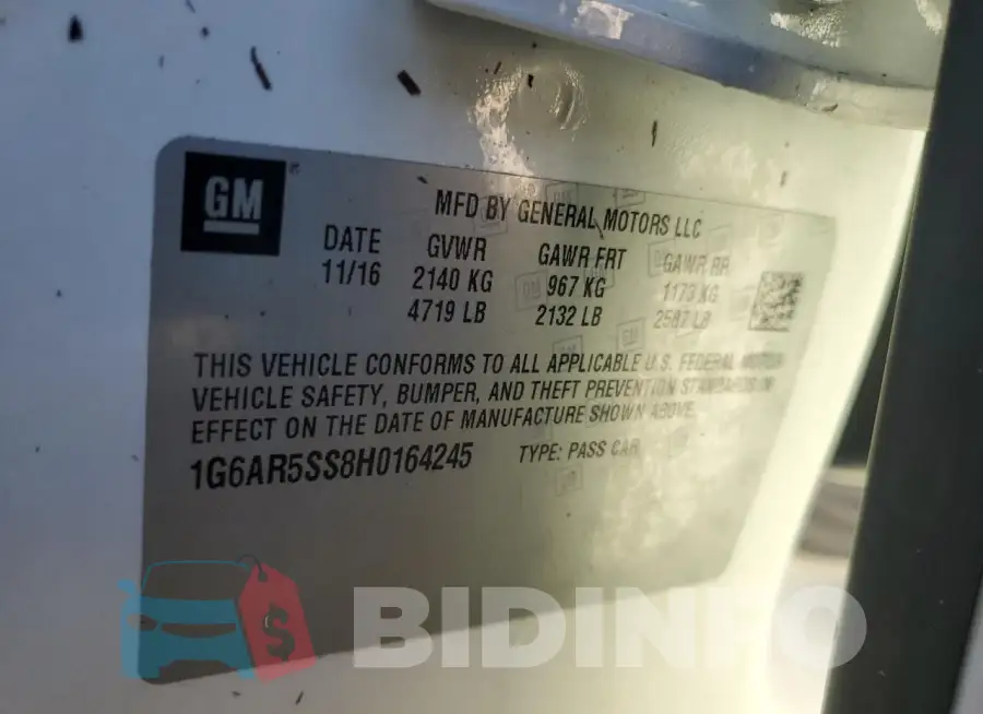 1G6AR5SS8H0164245 Photo# 13