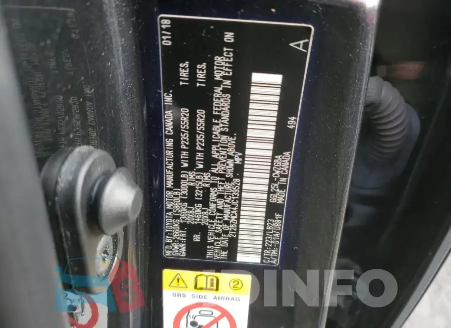 2T2BZMCA4JC139528 Photo# 12