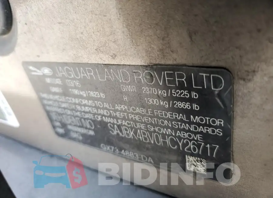 SAJBK4BV0HCY26717 Photo# 12