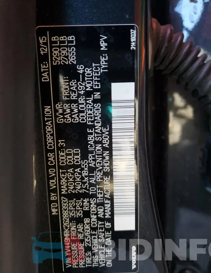YV449MRK2G2883937 Photo# 14