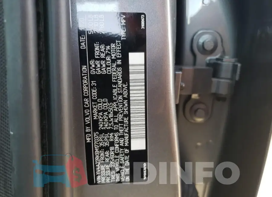 YV4A22RK6M1770375 Photo# 13