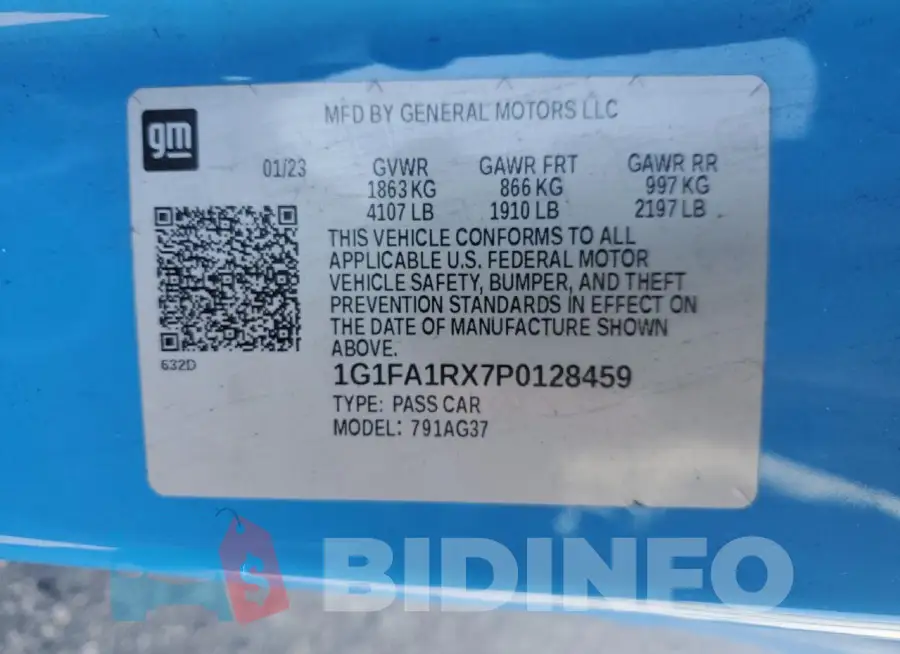 1G1FA1RX7P0128459 Photo# 12