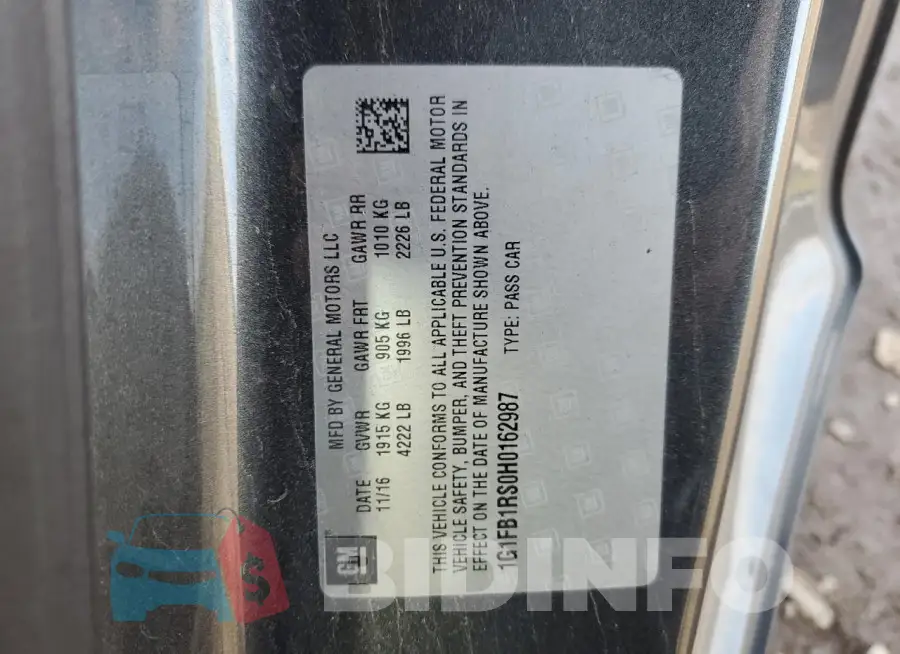 1G1FB1RS0H0162987 Photo# 12