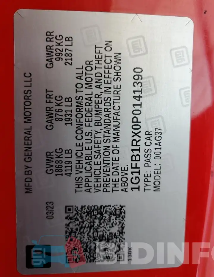 1G1FB1RX0P0141390 Photo# 12
