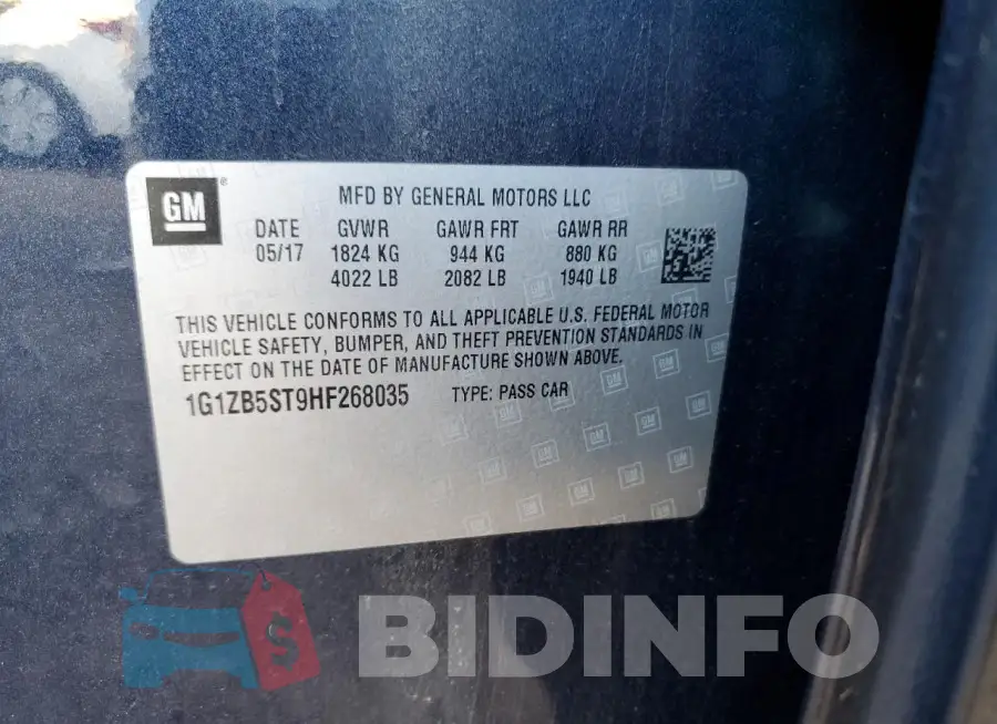 1G1ZB5ST9HF268035 Photo# 13