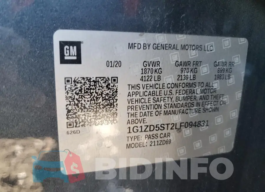 1G1ZD5ST2LF094831 Photo# 12
