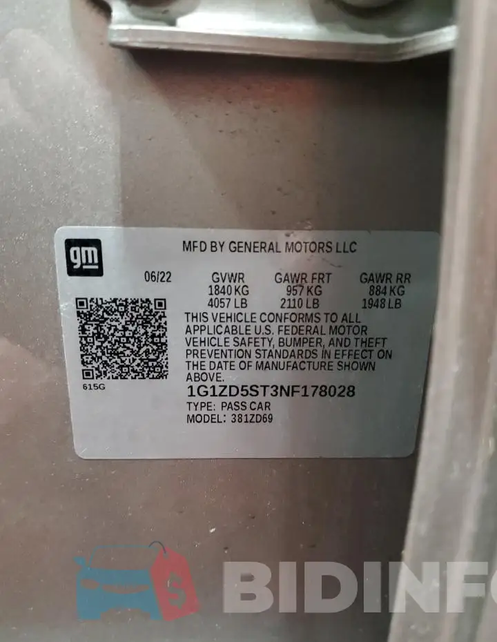 1G1ZD5ST3NF178028 Photo# 12