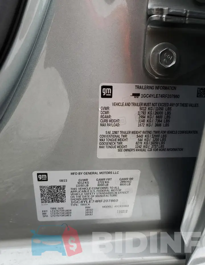 1GC4YLE74RF207860 Photo# 12