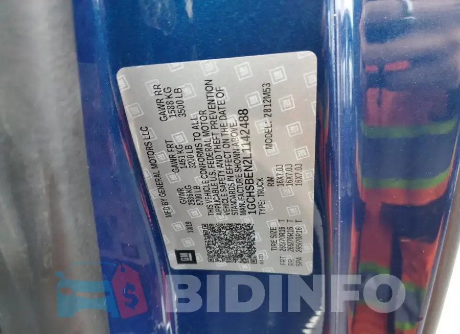 1GCHSBEN2L1142488 Photo# 13