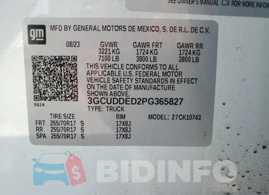 3GCUDDED2PG365827 Photo# 14