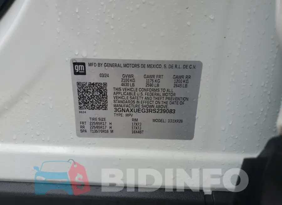 3GNAXUEG3RS239083 Photo# 14