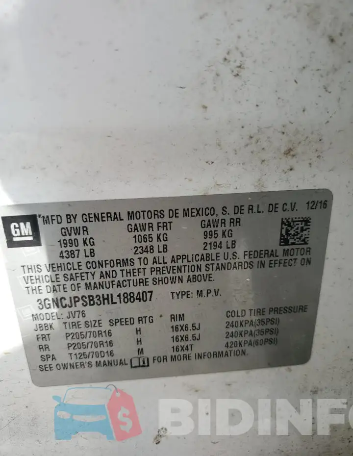 3GNCJPSB3HL188407 Photo# 13