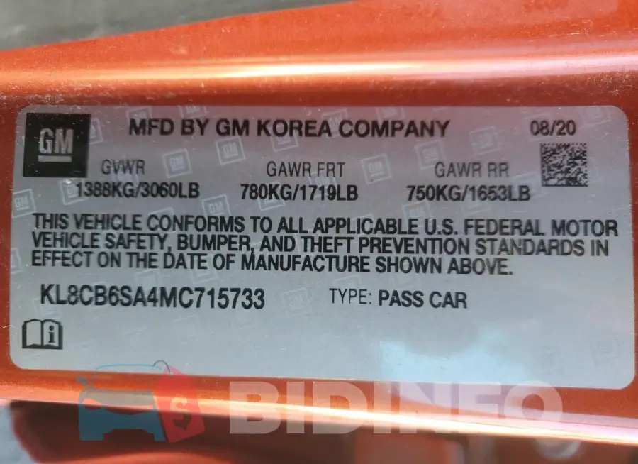 KL8CB6SA4MC715733 Photo# 12