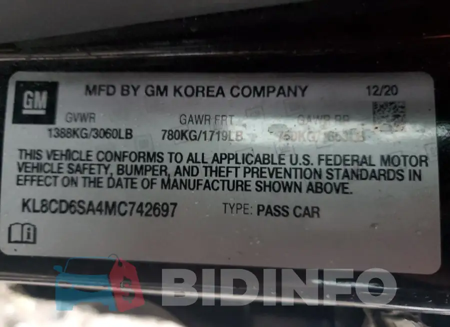 KL8CD6SA4MC742697 Photo# 13