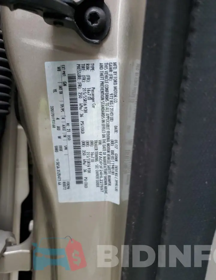 1FADP3F24HL227697 Photo# 12