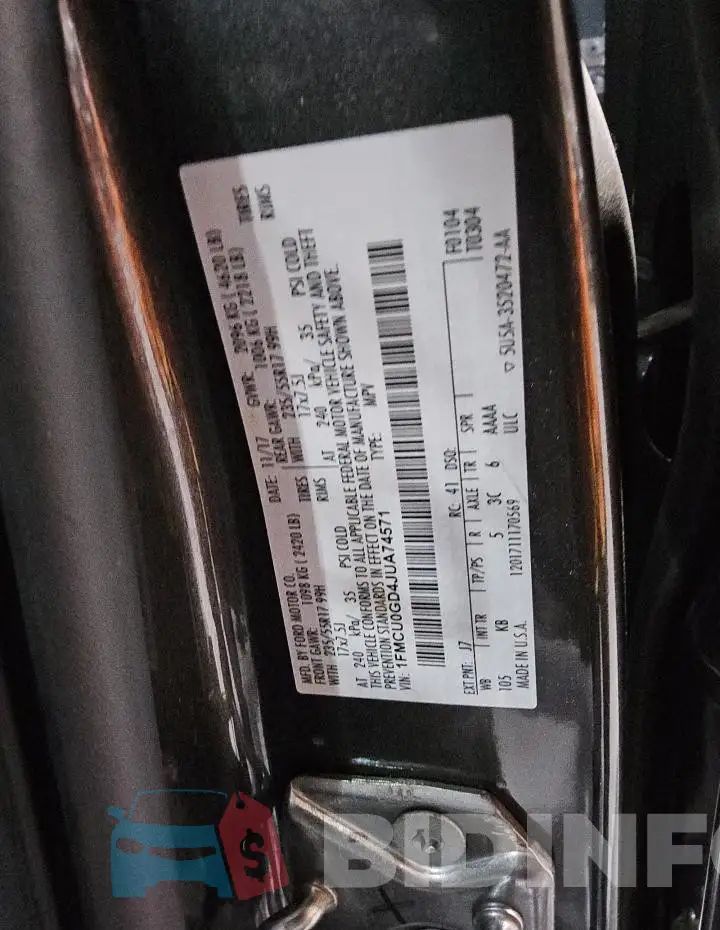 1FMCU0GD4JUA74571 Photo# 13